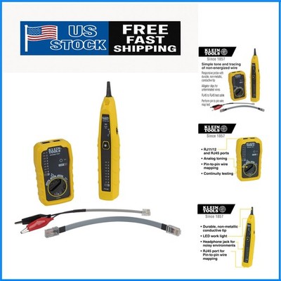 Comprehensive Cable Tracing Kit with Adjustable Volume & Alligator Clips