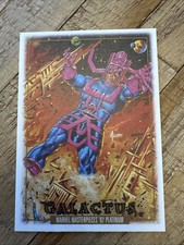 2024 Skybox Marvel Masterpieces ‘92 Platinum #30 Galactus Canvas Trading Card