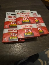 6 Pack Maxell Mini DV 60 Minute/Min Camcorder Tapes Lot ME DVM60SE New