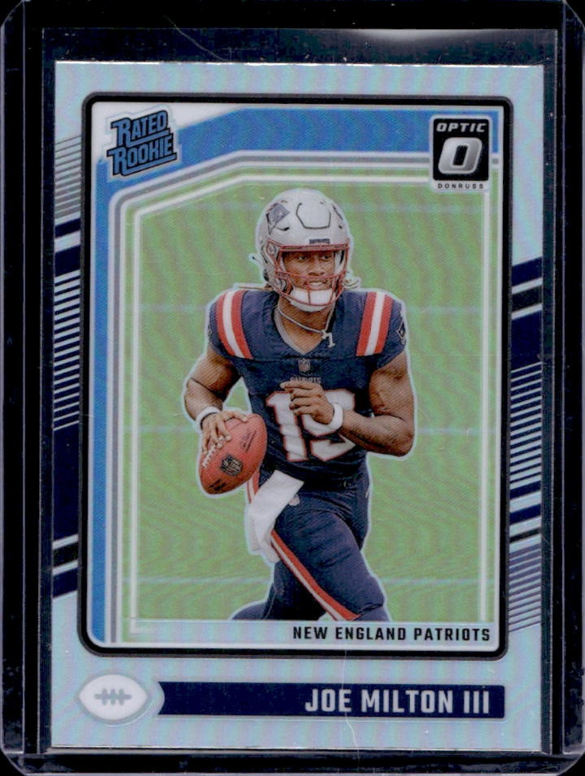 2024 Donruss Optic Joe Milton III Holo Rated #255 Patriots