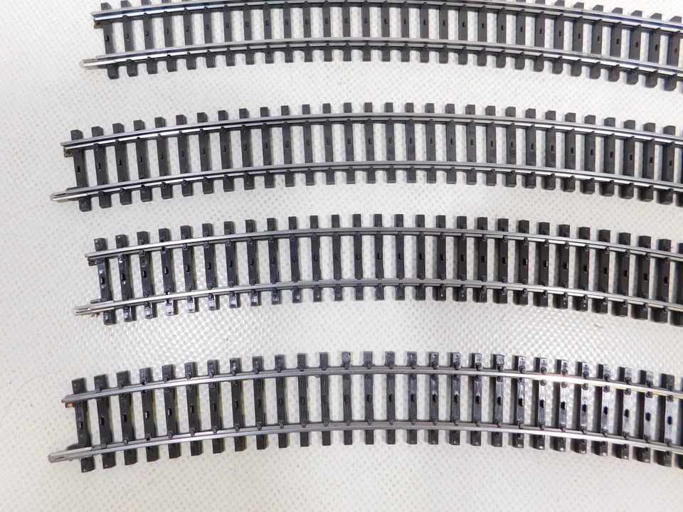 8x Märklin H0 AC Track Piece K-Track Curved: 2251 + 2241 Very Good/Mint #EF328-1 - Image 3 of 4