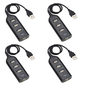 4X USB Hub 2.0 Splitter multi-USB à haute vitesse Hub 4-Port USB Adaptateur Hub for6665