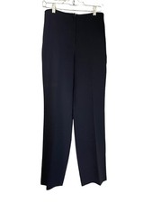 Louben Womens Dress Pants Black 2 Polyester Straight Leg High Rise Pre-Owned