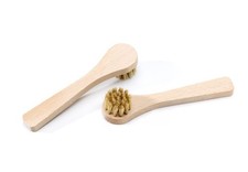 Grey application horsehair shoe brush- perfect for cleaning and polishing shoes