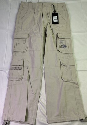 Brandit Men's Pure Vintage Fatigue Trousers-Old White-Size: L