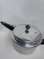 MIRRO MATIC Large Pressure Cooker Canner 6Qt M- 0296 w Gasket Jiggler Weight USA