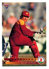 ALLAN BORDER 1994 Futera Cricket QUEENSLAND Card #89 PSA