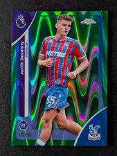 2025-26 Topps Chrome EPL JUSTIN DEVENNY 42/99 RC Green RayWave Refractor #71