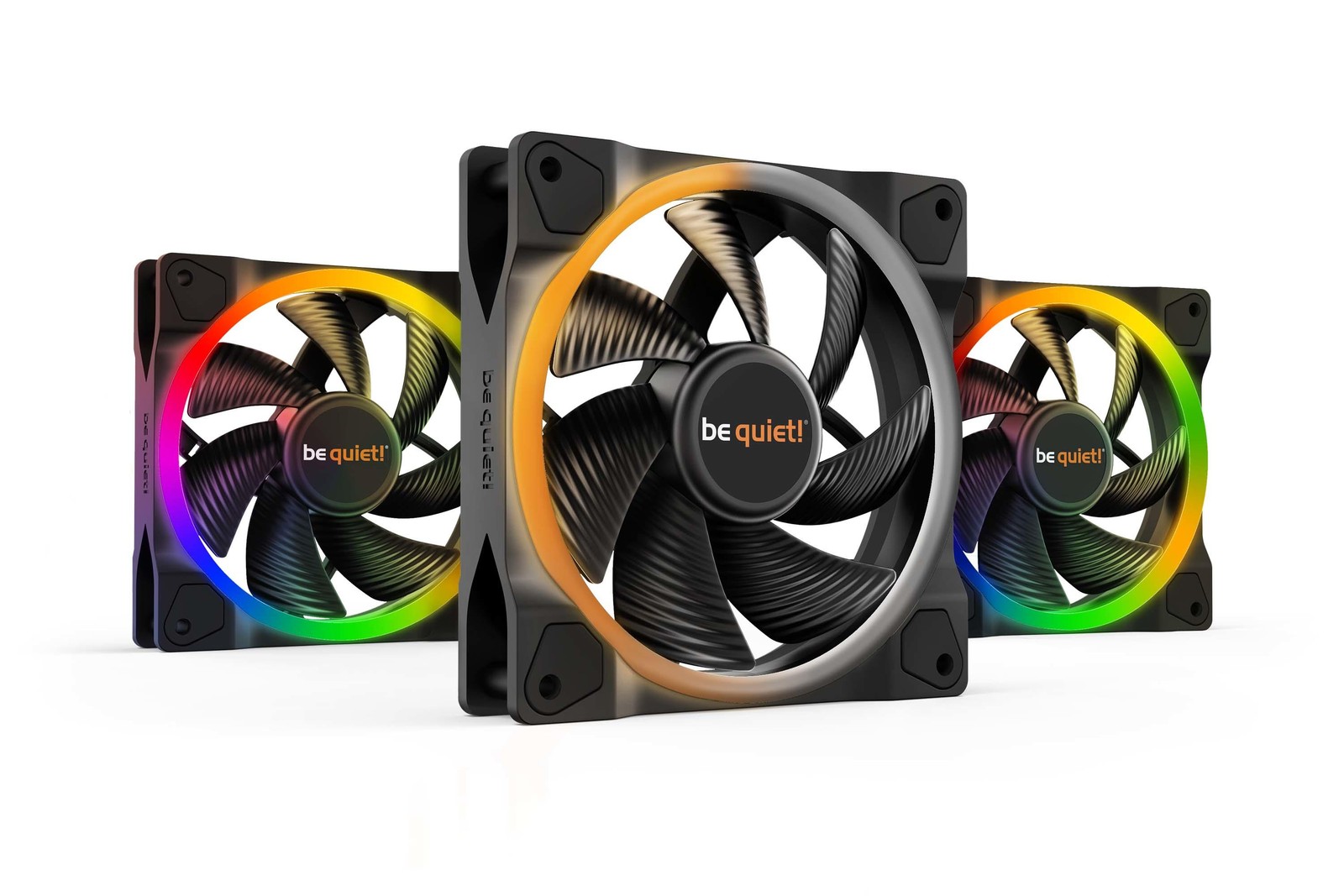 be quiet! Light Wings 120mm PWM fan 3-pack ARGB LED quiet case fan 4-pin BL076 - Image 6