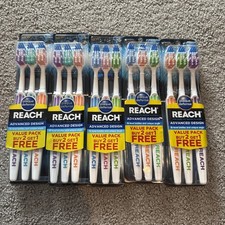 3x5 15 REACH Advanced Design Adult Toothbrush, Soft New, Sealed