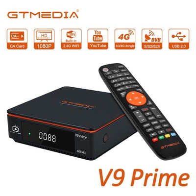 GTMEDIA DVB-S/S2/S2X FTA Digital TV Box USB DVR HDMI WIFI USALS Media Player US
