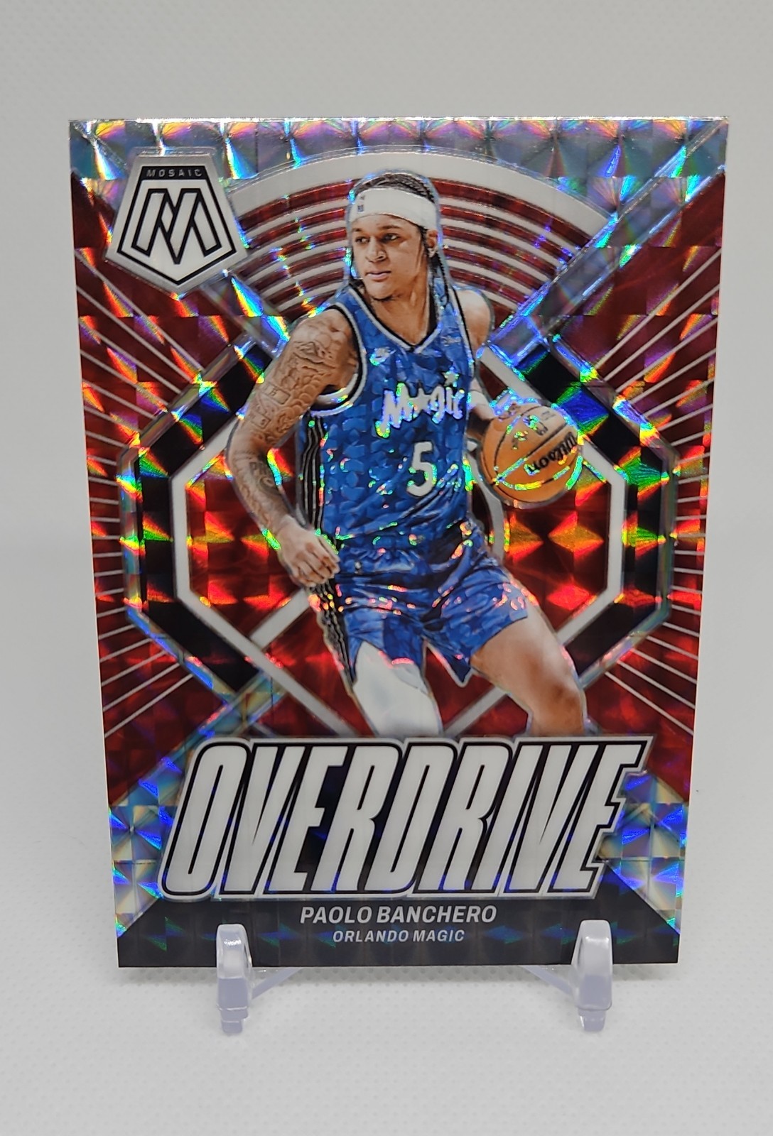 2023-24 Panini Mosaic "Overdrive" Paolo Banchero #1 Silver Mosaic Prizm MAGIC 🏀