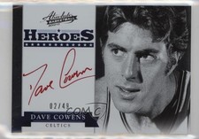 2012-13 Absolute Heroes Auto Red Ink 2/49 Dave Cowens #11 Auto HOF dd2