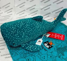 100 AUTHENTIC JELLYCAT WHL3SH FLUFFY 40 CM GOBFREY WHALE SHARK PLUSH CUDDLY TOY