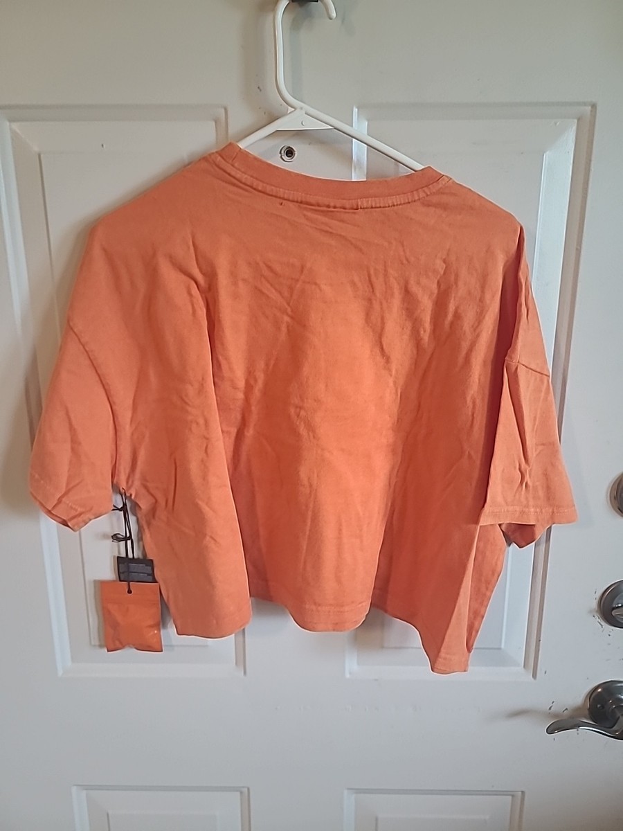 Fubu 05 Forever 21 Vintage Large Oversize Orange Crop T-shirt | eBay