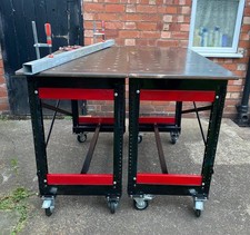 Steel Welding Table Workbench Heavy Duty Set Of 2
