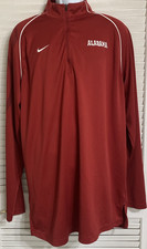 Men's Nike Alabama Crimson Tide Half Zip Pullover Lightweight Jacket, XXL