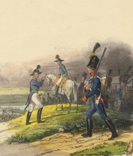 &Ouml;STERREICH - Uniformwerk Eckert & Monten - Pontoniere - Lithographie um 1840