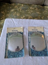 Lot of 2 Vintage NOS Panoramic Mirror Non Glare Convex Automark USA made