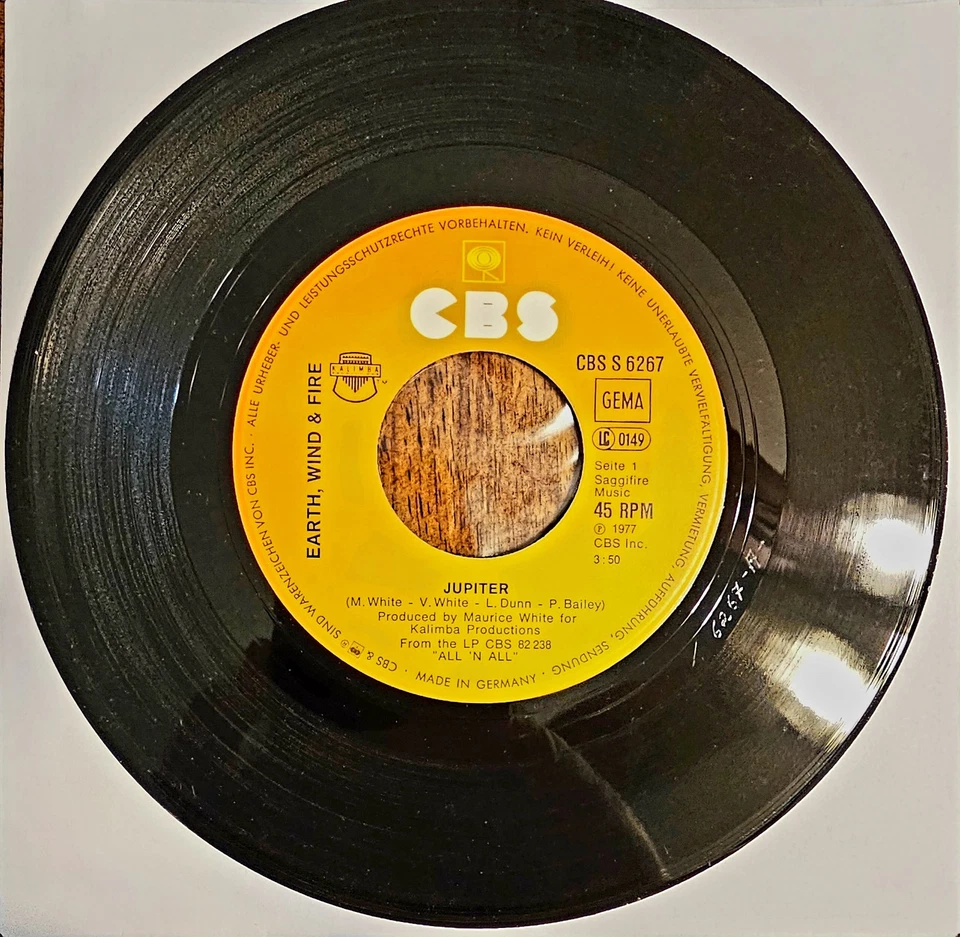 Earth Wind & Fire - 7" - Jupiter/Runnin' (1977) Foto 3 de 4