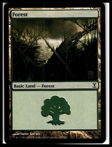Forest #299 Time Spiral MTG Basic Land