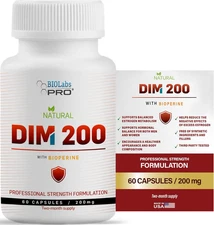 DIM Supplement for Women and Men, DIM 200Mg Oral Supplement Hormonal Balance, Ho