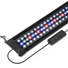 Aquarium LED Light 24 Inch with Timer, 24/7 Cycle, 5 Dimmable Brightness, Sun...