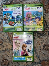 Leap Frog TV Bubble Guppies, Pixar Toy Story, Frozen Elsa Lote de 3