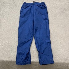 Pantalones cortavientos Nike Pantalones XXL Azul de pierna recta Y2K Streetwear Streetwear