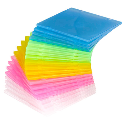 20-er Pack CD Soft Slimcases für 1 CD/DVD...5 Farben a 4 Stück
