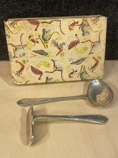 Vintage Rodd EPNS A1 Child Spoon Food Pusher Set Australiana Box 1960s