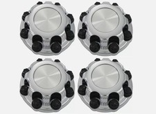 4pcs Chrome Wheel Center Caps Silver 8 Lugs, Fit for 1998-2013 Chevy silver