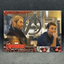 Thor / Captain America SILVER FOIL 2015 Upper Deck Avengers Age of Ultron #30
