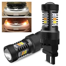 3157 Dual Color Switchback White Amber LED Turn Signal Light High Power 3157NA