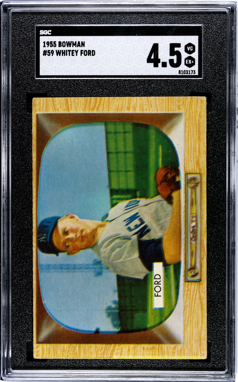 1955 BOWMAN #59 WHITEY FORD SGC 4.5