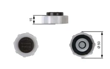 Gates RC222 Cap, Coolant Reservoir for Alpine, Dacia, Nissan, Opel, Re