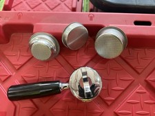 Imagen de Olympia model 67 Portafilter Handle w/ 3 Filter Baskets Set