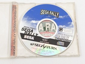 Sega Saturn White HST-3220 NTSC-J Japan Tested w/ Controller + SEGA RALLY