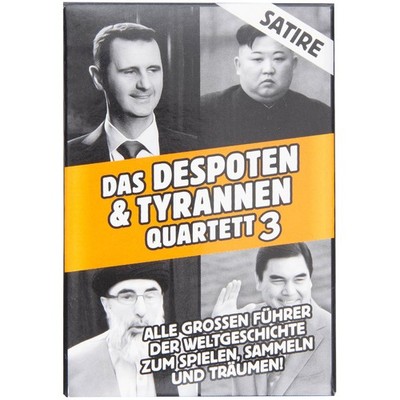 Tyrannen Despoten Quartett Diktatoren Kartenspiel 32 Spielkarten 3 Editionen