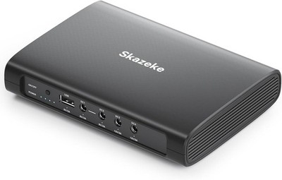 Mini USV,27000mAh Mini UPS mit 5 Ausgängen DC 5V/9V/12V/2A,USB 5V/2A, unterbr...