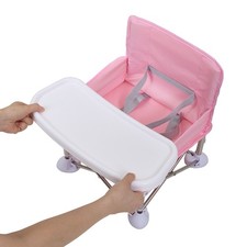 NEW Portable Folding Baby Booster High Chair Toddler Feeding Seat for Dining 6M+