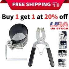 Piston Ring Compressor Professional Piston Install Tool with Wrench 2-1/8" to-7"