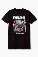 Rb26 Engine T-shirt Twin Turbo Jdm Streetwear Nissan Skyline Graphic Tee Unisex