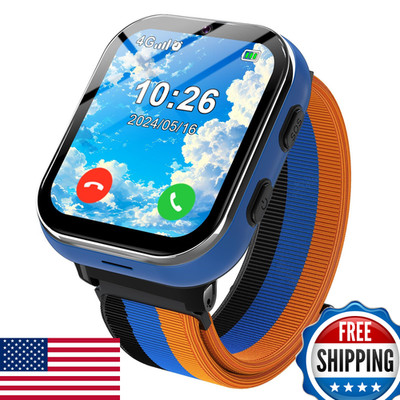 Pthtechus Smart Watch For Kids 4G Smartwatch Phone Call Sos Camera Music Player