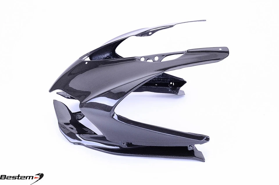 Ducati 899 1199 Panigale 100% Carbon Fiber Head Cowl Nose Fairing Front Upper Foto 3 de 4