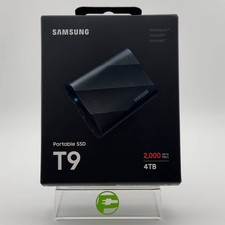 New Samsung Portable T9 4TB USB-C to USB-C SSD MU-PG4T0B/AM