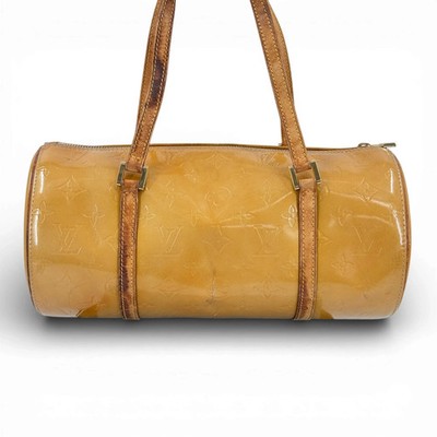 LOUIS VUITTON M91006 Vernis Bedford Papillon Handbag Bag Monogram Beige VI1918
