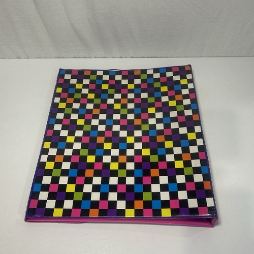 Vintage Lisa Frank Trapper Keeper 3 Ring Binder Black Scottie Dogs - Picture 2 of 10