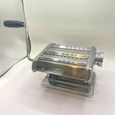 Marcato Ampia 150 Classic Pasta Maker Machine Chrome-plated Steel w/ Hand Crank
