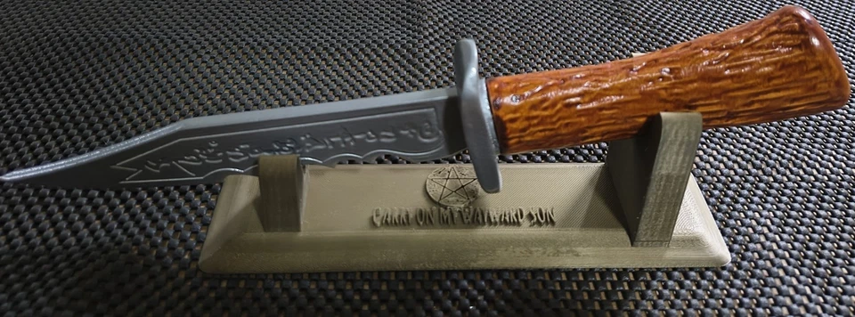 Supernatural Demon Killing Blade Replica 1:1 scale With Stand Prop/Replica - Image 3 of 4